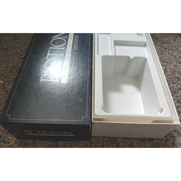 Vintage 1985 Pictionary The Game of Quick Draw 1st Ed REPLACEMENT EMPTY BOX ONLY - Picture 4 of 8